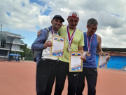 Ветераны спорта Калининского района одержали очередную победу в городской Спартакиаде 