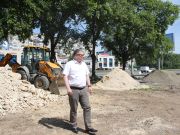На проспекте Победы продолжается благоустройство по нацпроекту